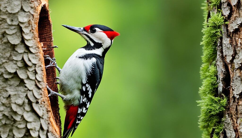 plumaje de los pájaros carpinteros